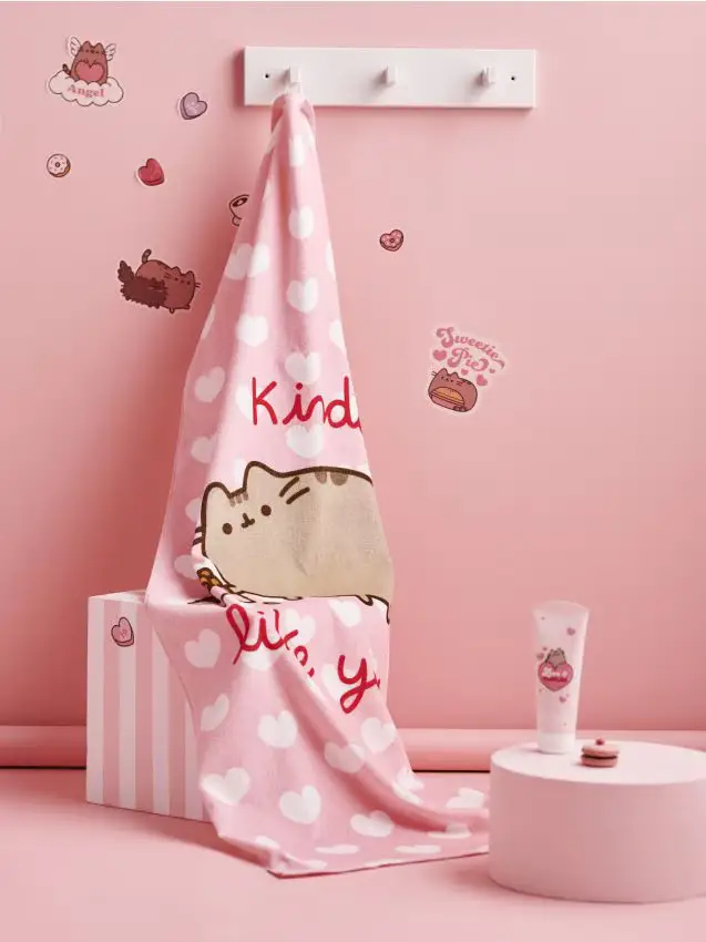 Asciugamano Pusheen the Cat - rosa pastello