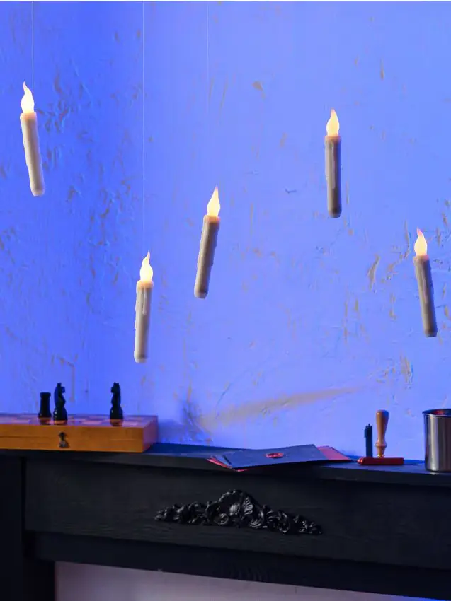 Bacchetta e candele Harry Potter confezione da 11 - bianco