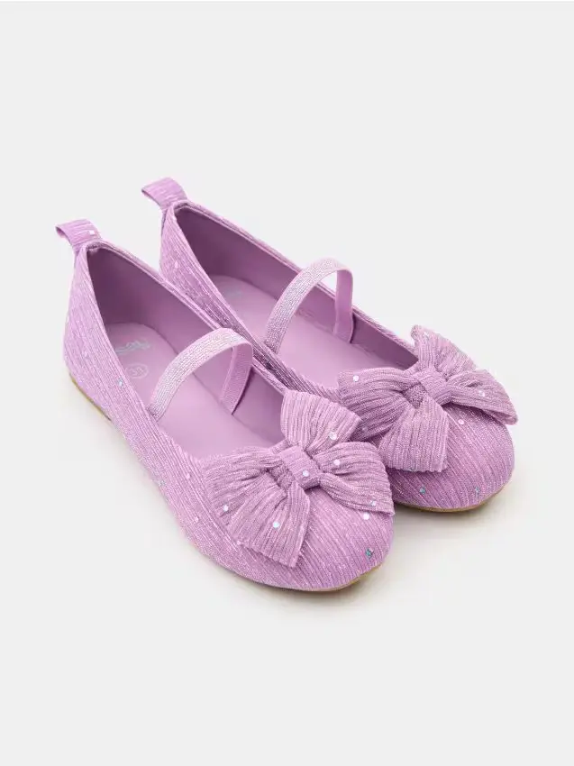 Ballerine con fiocco decorativo - viola