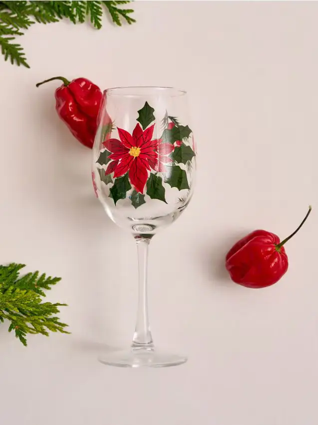 Bicchiere con motivo natalizio - multicolor