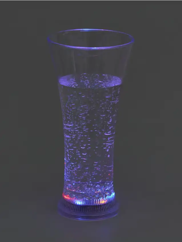 Bicchiere illuminato a batteria - multicolor