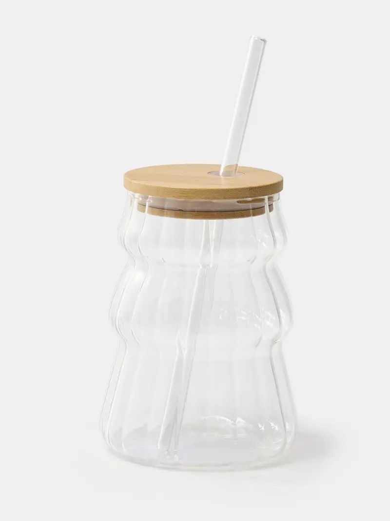 Bicchiere riutilizzabile con cannuccia - clear miniatura 4