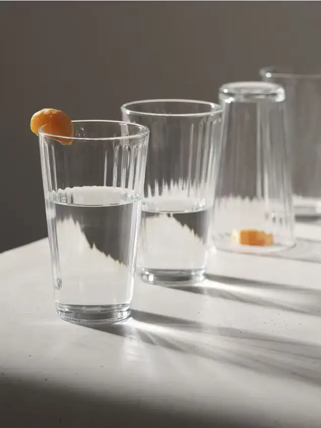 Bicchieri Zigrinati Confezione da 4 - clear