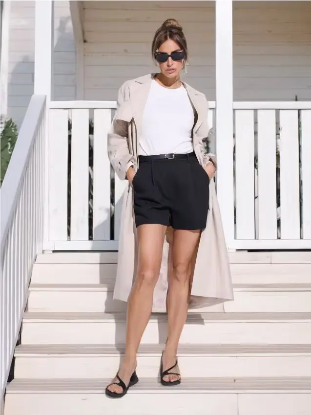 Blouse with long sleeves - panna