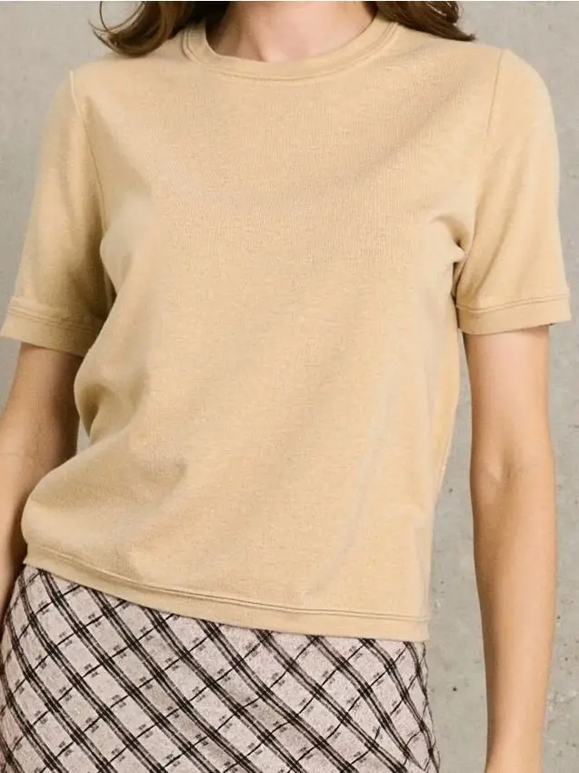 Blusa a maniche corte - nude