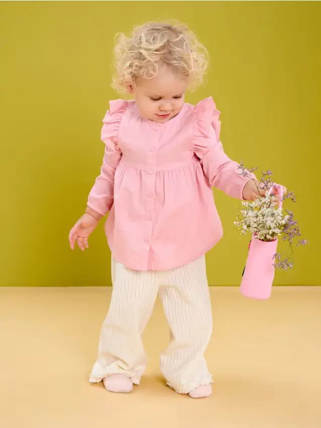 Blusa in cotone - rosa