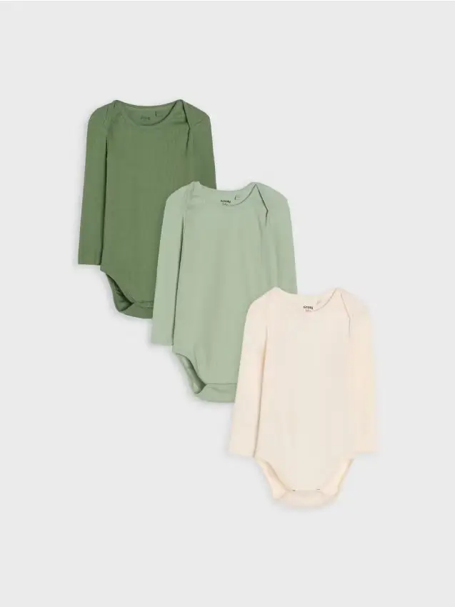 Body a righe 3 pack - panna