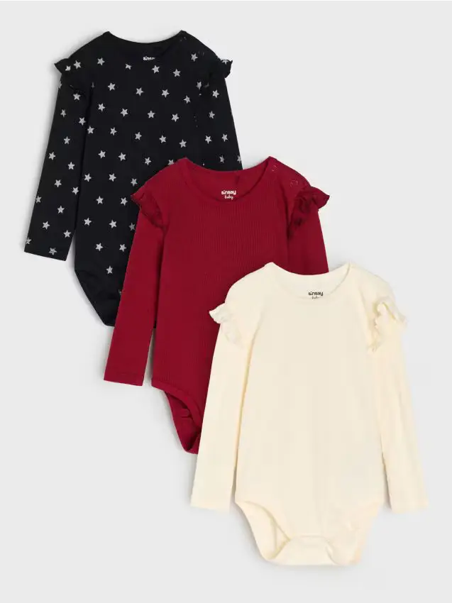 Body in cotone 3 pack - nero