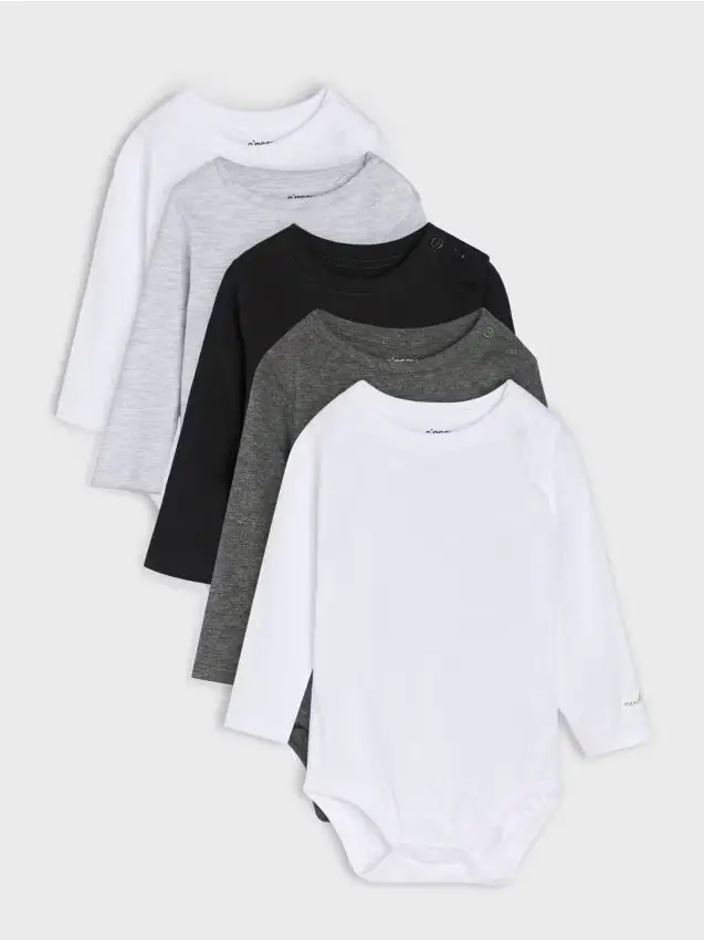 Body in cotone 5-pack - panna