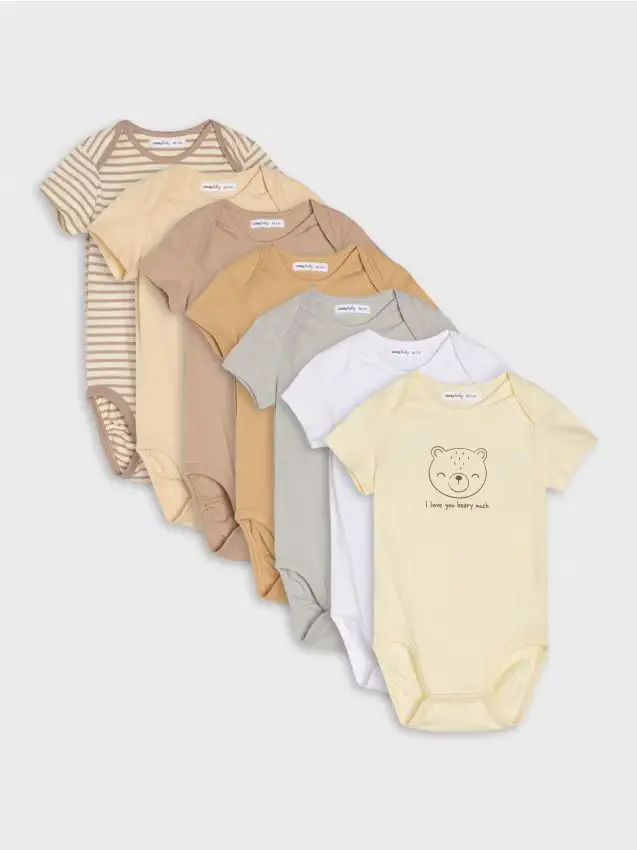 Body in cotone 7 pack - bianco