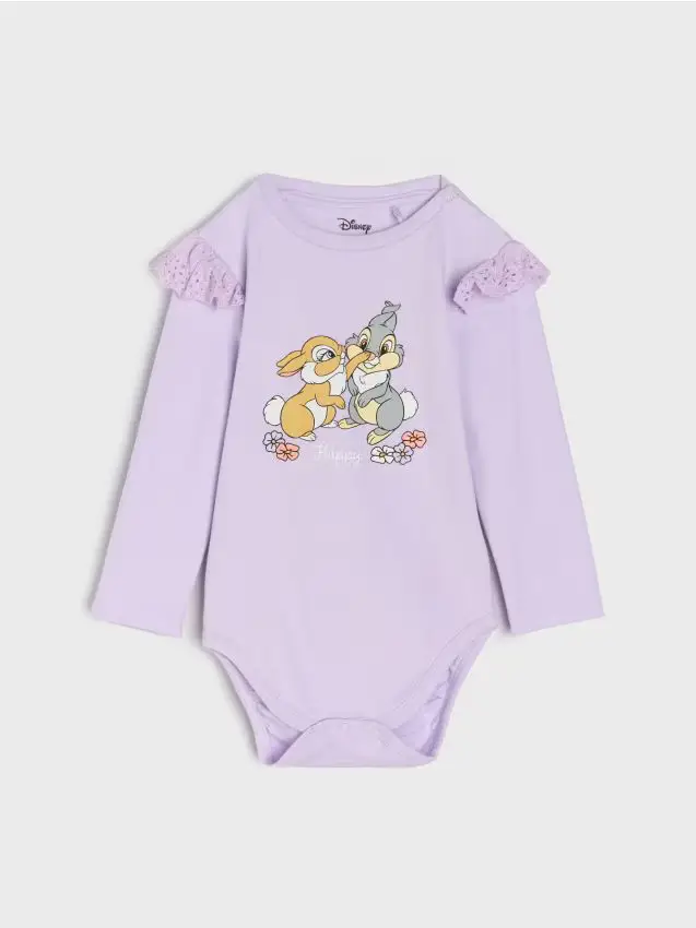 Body in cotone Bambi - lavanda