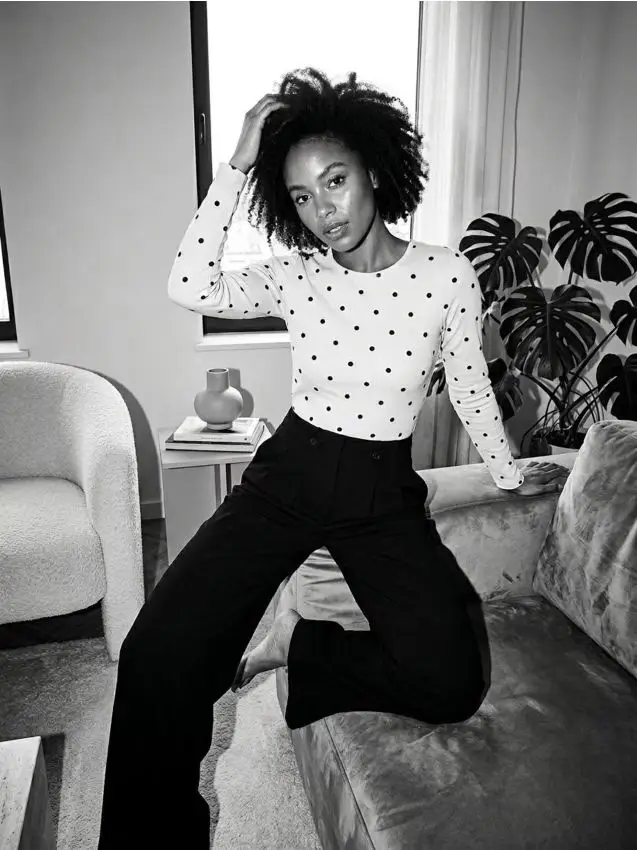 Body in cotone con stampa a pois - multicolor