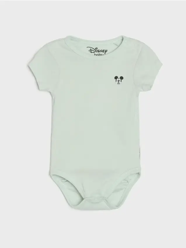 Body in cotone Mickey Mouse - verde pallido