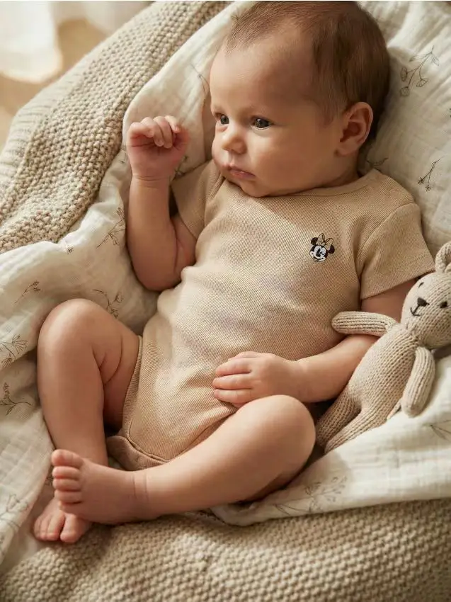 Body in cotone Minnie Mouse - nude