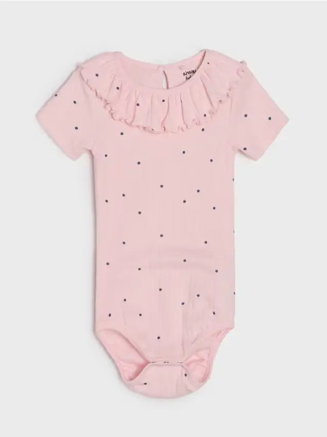Body in cotone - rosa pastello