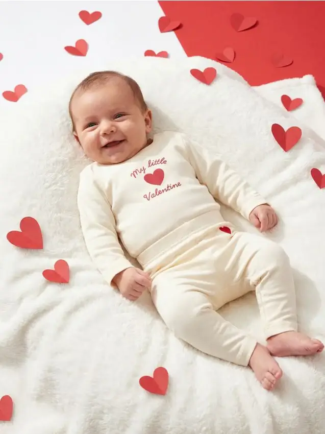 Body in cotone stampato - panna