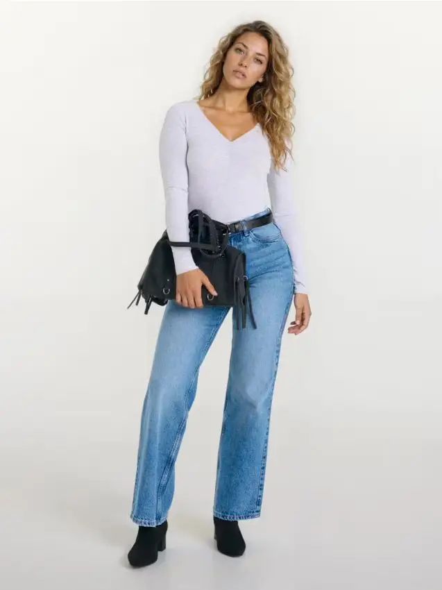 Body in misto viscosa - grigio chiaro