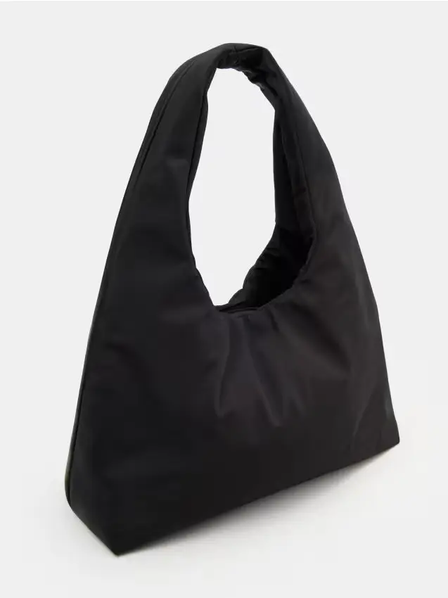 Borsa a spalla tipo hobo - nero