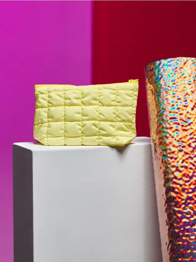 Borsa da toilette - giallo chiaro