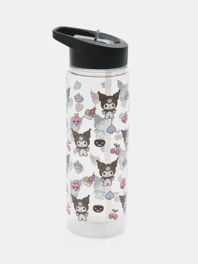 Bottiglia con cannuccia Kuromi - multicolor