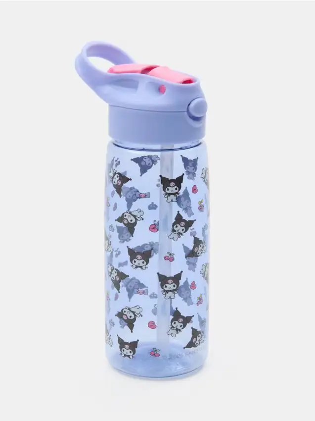 Bottiglia con cannuccia Kuromi - multicolor