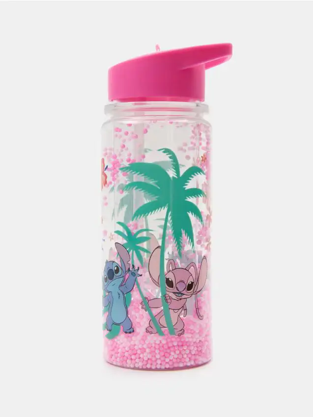 Bottiglia per l acqua con manico e cannuccia Lilo & Stitch - multicolor