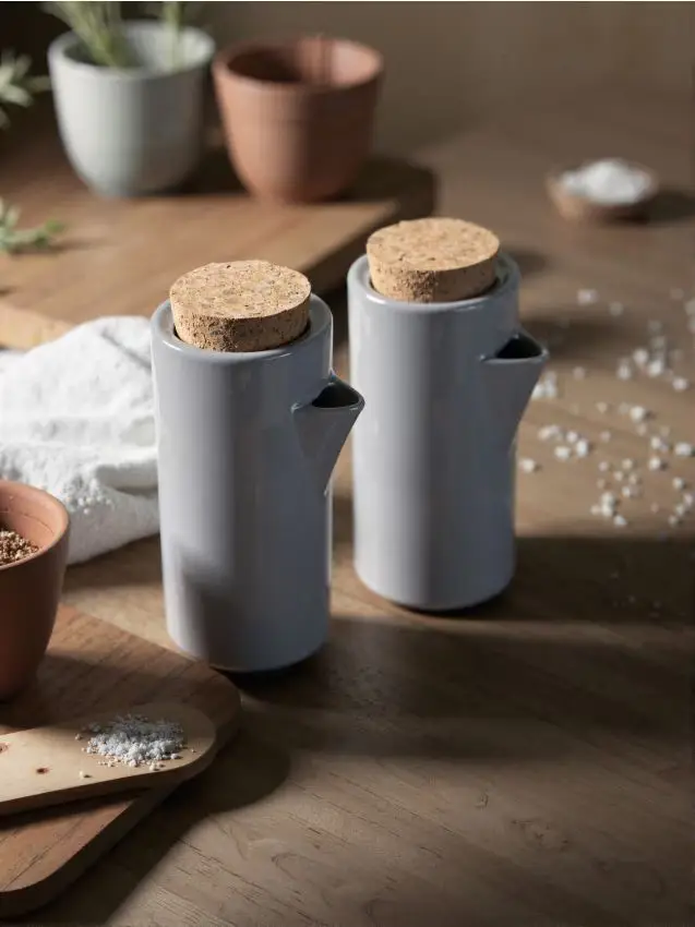 Bottiglie per olio e aceto - grigio chiaro