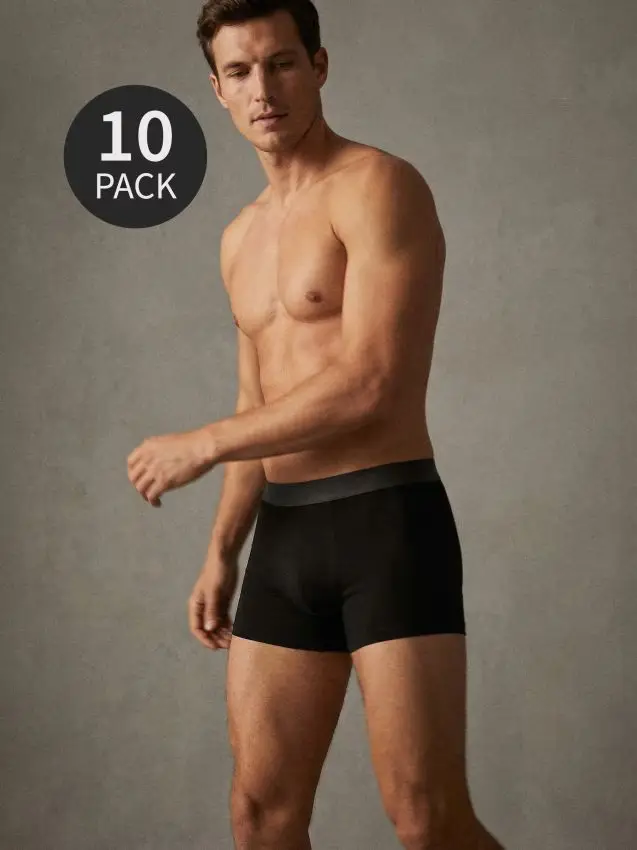Boxer - confezione da 10 pezzi - nero