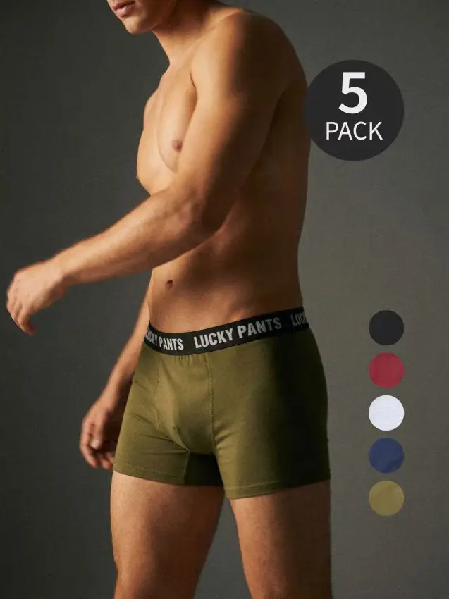 Boxer in cotone, confezione da 5 - multicolor