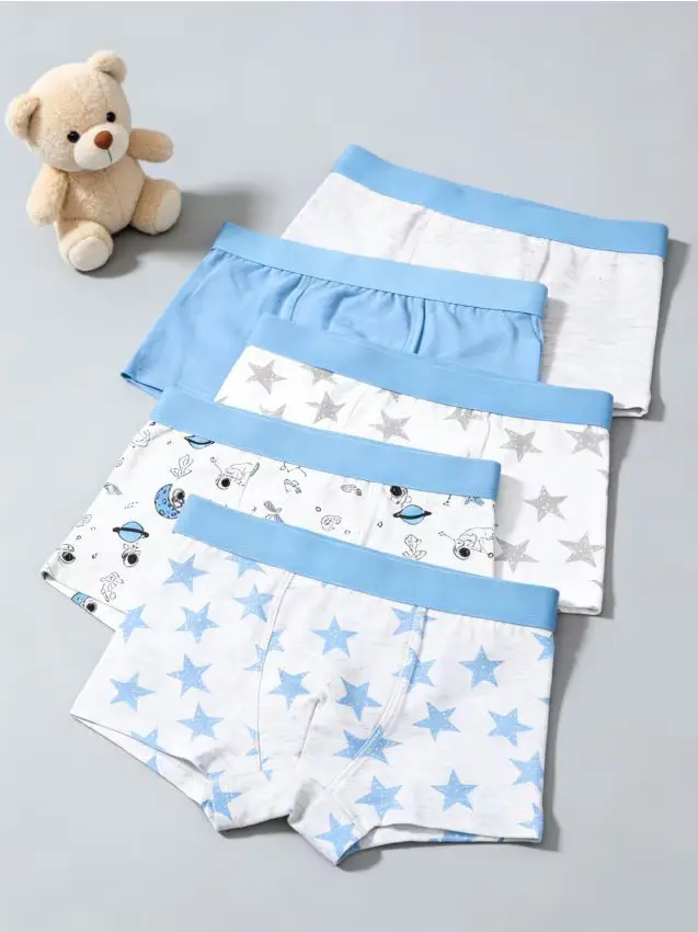 Boxer in cotone, confezione da 5 - multicolor