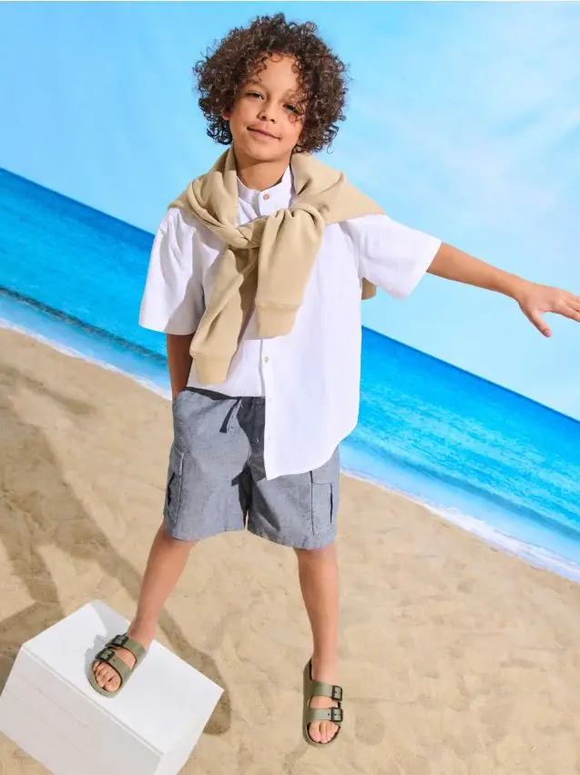 BOYS` SHORTS - blu scuro