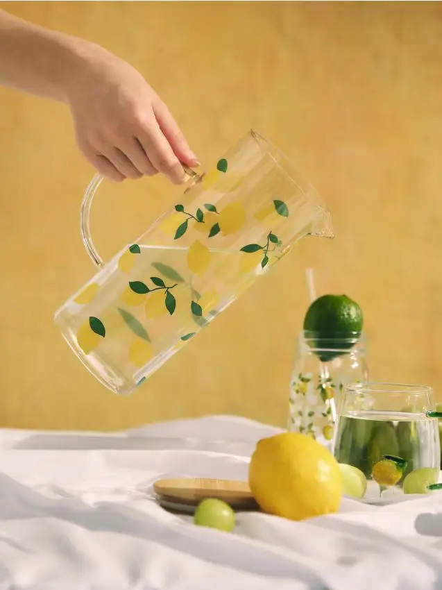 Brocca con motivo di limone - multicolor