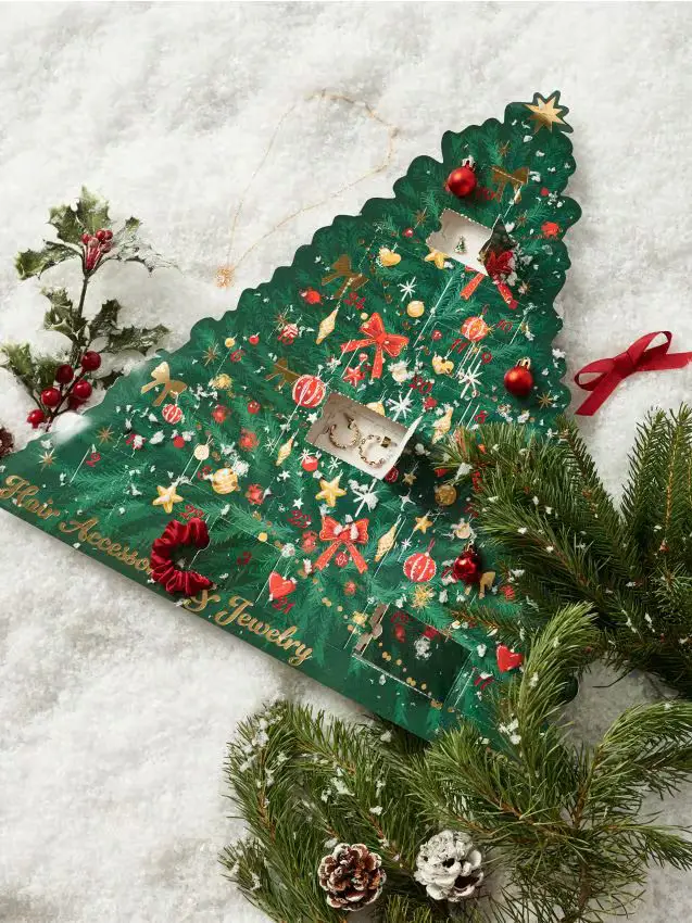 Calendario dell Avvento con gioielli e accessori per capelli - multicolor