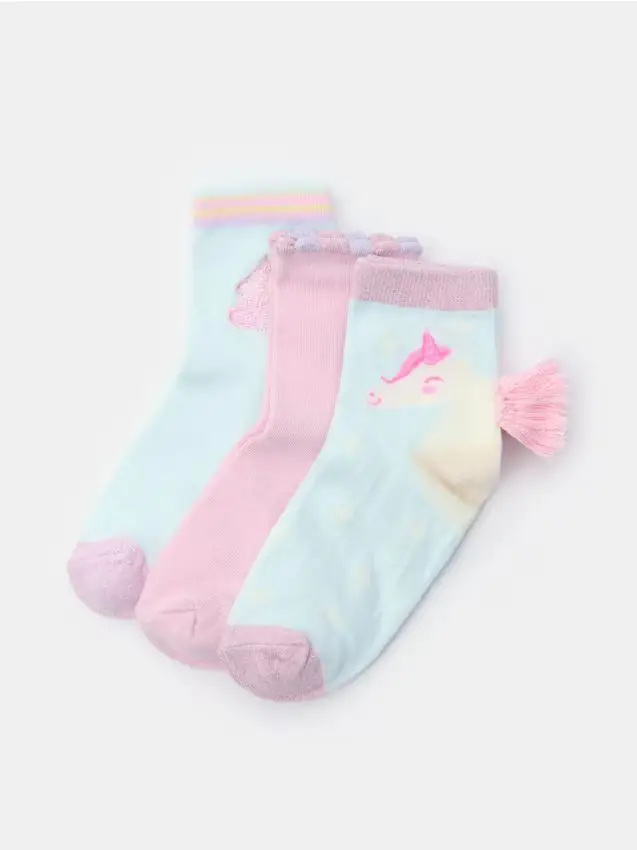 calzini a costine 3 pack - multicolor