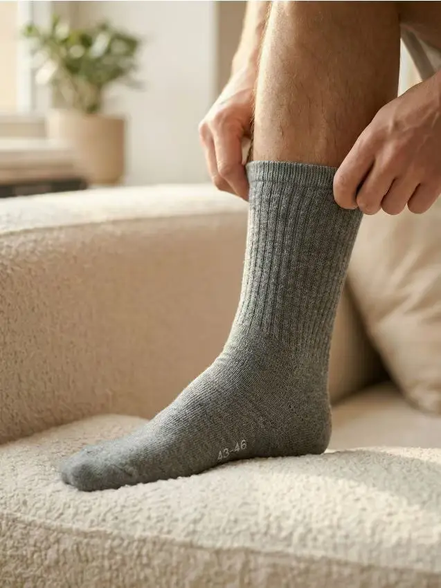 Calzini lunghi OEKO-TEX confezione da 7 - grigio chiaro