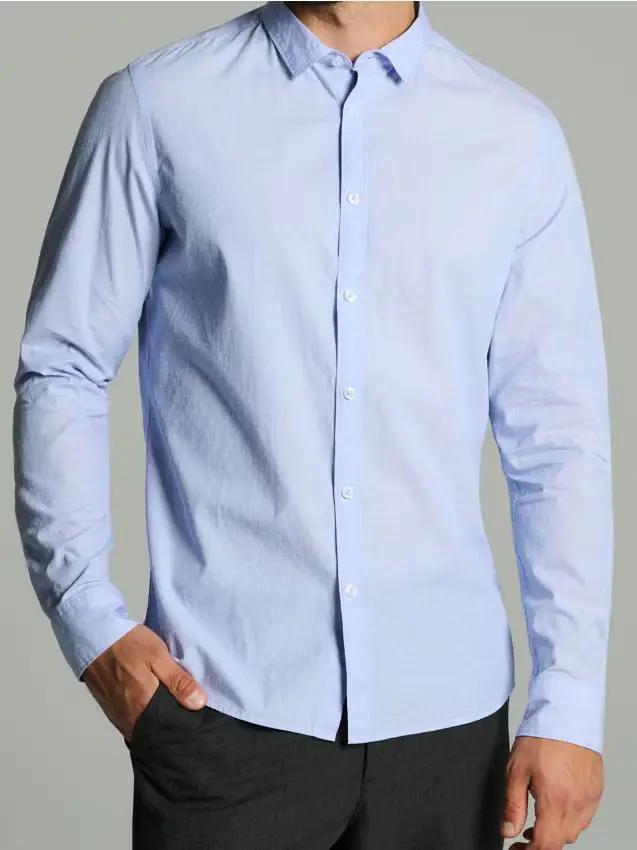 Camicia a maniche lunghe - blu pallido
