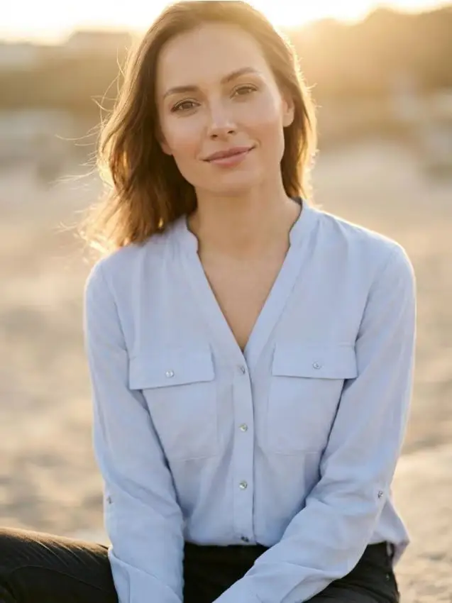 Camicia a maniche lunghe - blu pallido