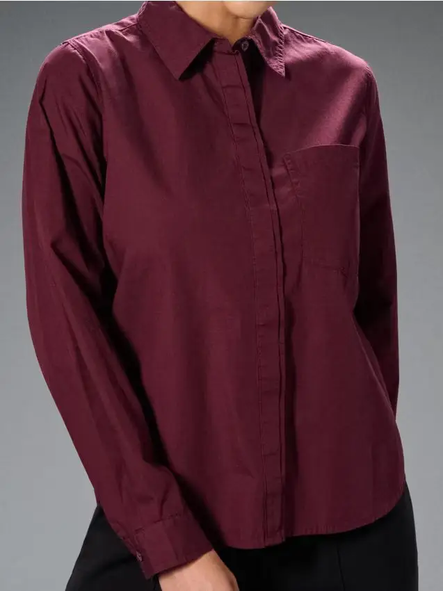 Camicia a maniche lunghe - bordeaux