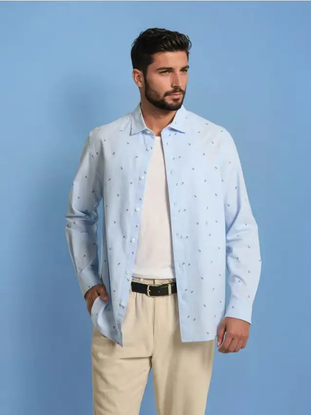 Camicia - blu pallido