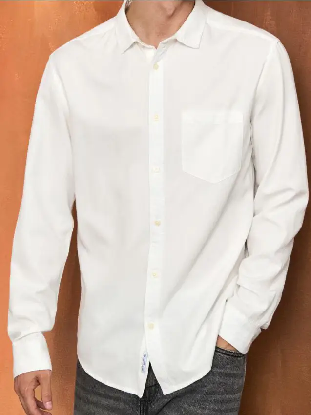 Camicia con viscosa - bianco