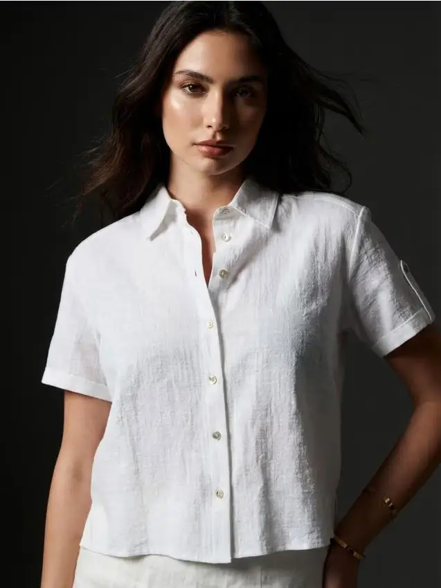 Camicia corta - bianco