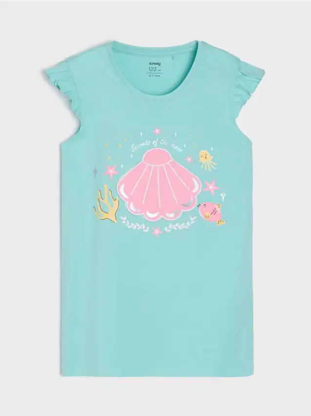 Camicia da notte - turchese chiaro