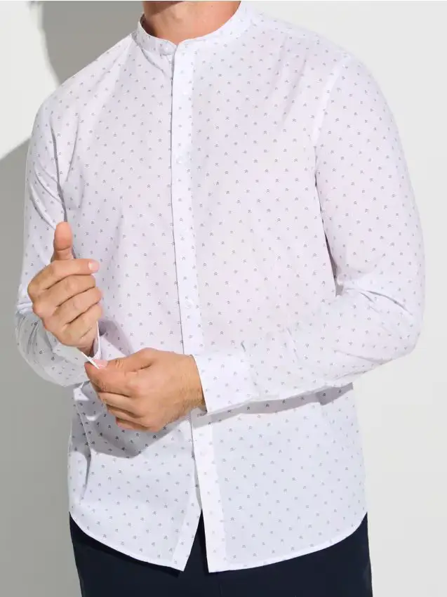 Camicia fantasia - bianco