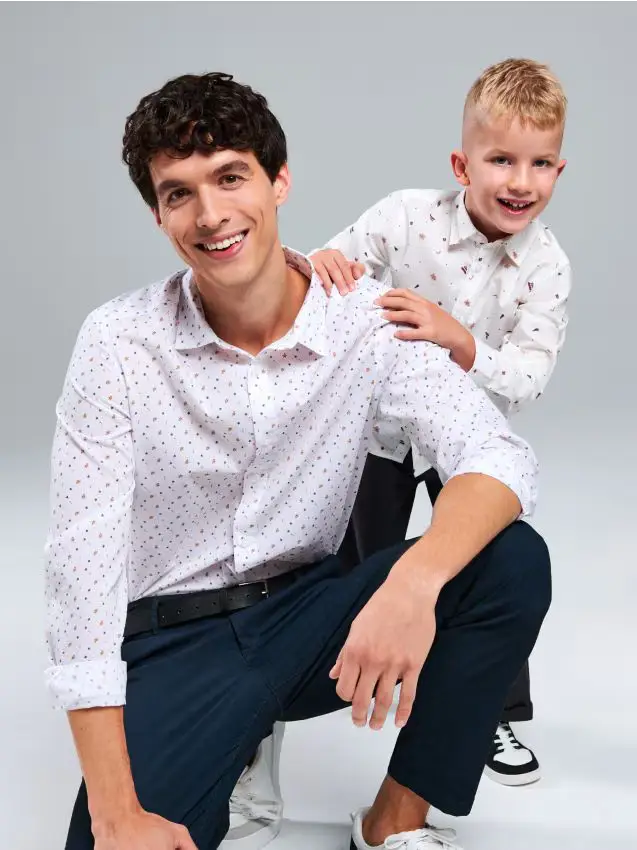 Camicia fantasia - bianco