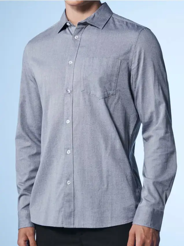 Camicia in cotone - grigio chiaro