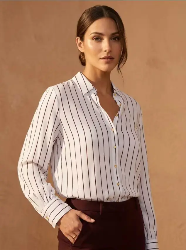 Camicia in viscosa regular fit - bianco