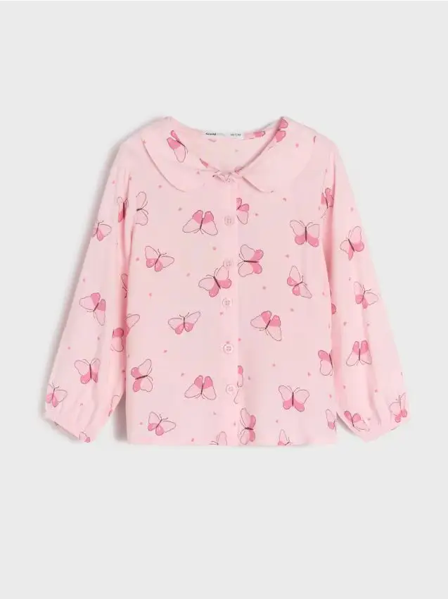 Camicia in viscosa - rosa pastello