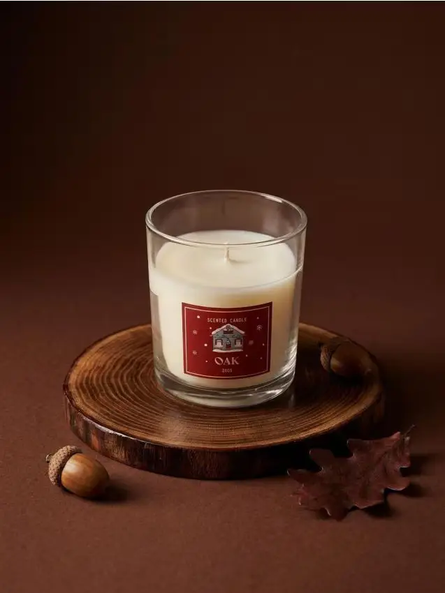 Candela profumata Oak - rosso