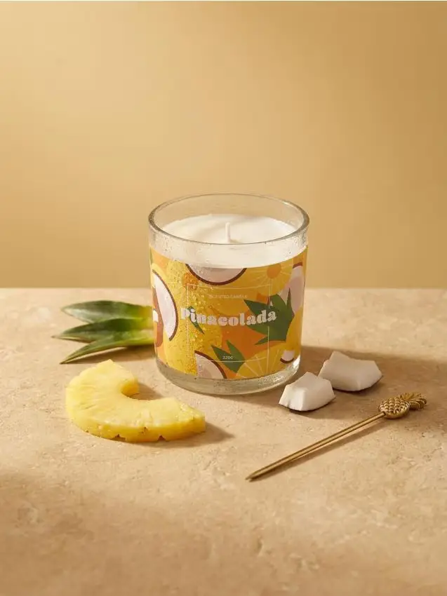 Candela profumata Pinacolada - giallo
