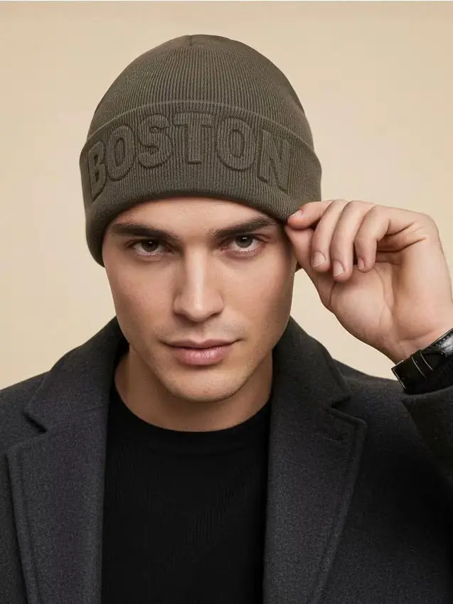 Cappello Beanie in Viscosa - verde chiaro